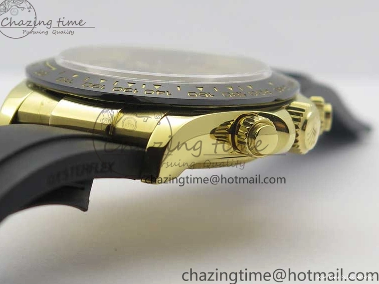 Best AAA Replica Sites YG (Free Black Noob V3 Edition SS Best Strap Strap) Dial Vibrant Daytona YG 116518 904L Plated Extra on 3208 Rubber 1:1 Black SA4130 Case 0117